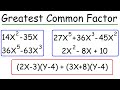 Finding the Greatest Common Factor