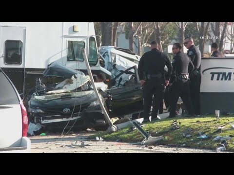 Video captures deadly Santa Ana crash