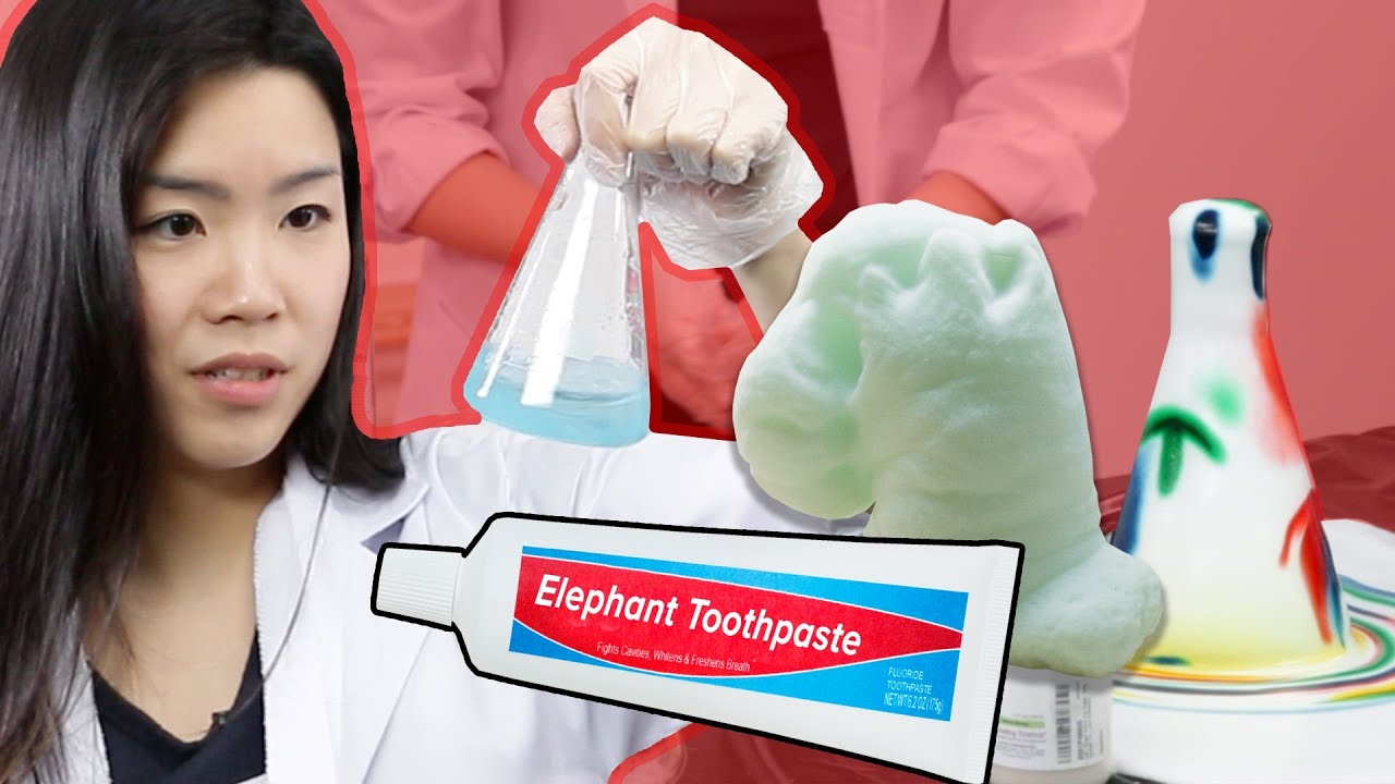 People Try Making Elephant Toothpaste With No Instructions