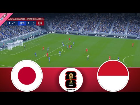 Japan vs Indonesia | World Cup Qualification AFC 2023/25 | Watch Along & eFootball Match