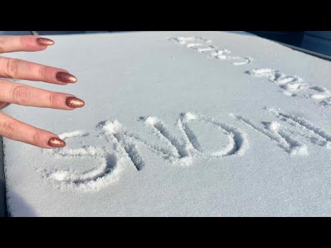 Writing in Snow ASMR + Ice Scratching