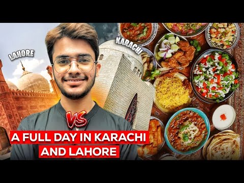 Karachi VS Lahore Food comparison | Breakfast To Dinner 🍽️ | Janibhaivlogs