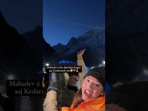 Kedarnath me live mahadev jinke darshan 😳🙏🏻