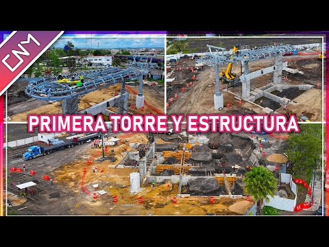 Con 27% el teleférico de Morelia, colocan la primera torre y estructura de la estación, Michoacán