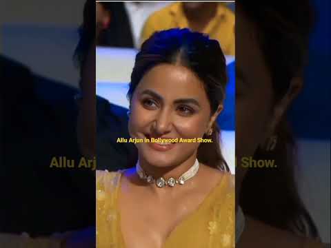 Allu Arjun Grand Entry In Bollywood Award Show #akshaykumar #kiritisenon #shorts #youtubeshorts