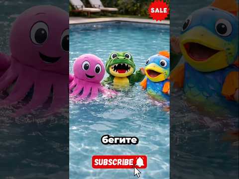 Неожиданный гость в бассейне