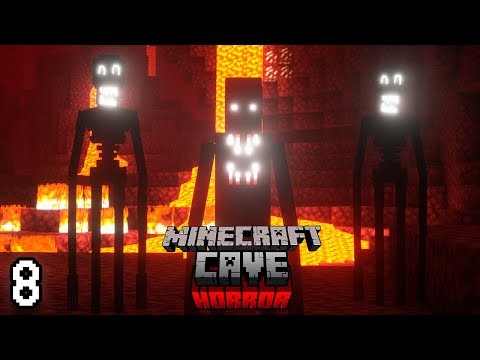 Minecraft, Pero con Mods de Terror en el Nether...  CAVE HORROR EP 8