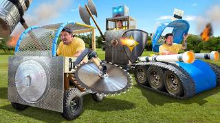 I Built Battle Vehicles out of Trash