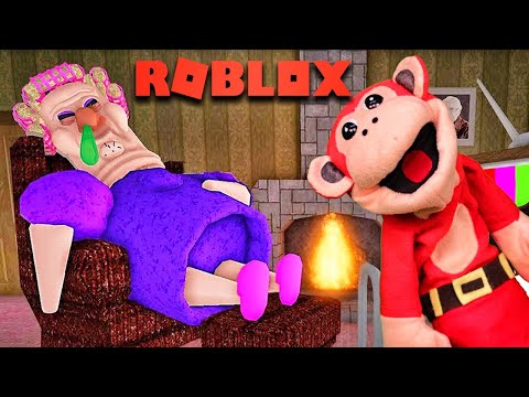 El Mono Juega: LA ABUELA GRUÑONA - ROBLOX - EL MONO SÍLABO GAMEPLAY