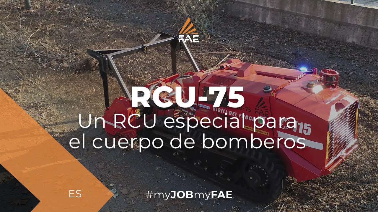 Video - FAE RCU-75 - El vehículo con orugas a control remoto FAE para combatir los incendios forestales