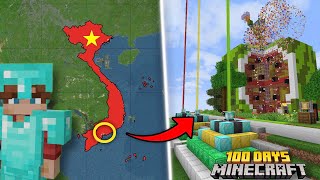 Mình Sinh Tồn 100 Ngày Trên Trái Đất Mai An Tiêm Trong Minecraft !!