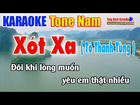 Karaoke Xót Xa ( Tone Nam ) Nhạc Sống Tùng Bách