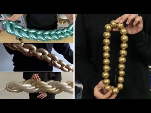 How To Make Leaves Chains Pearls Braid Balloons
