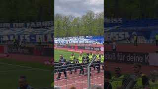 Hansafans in Schweinfurt zu Spielbeginn