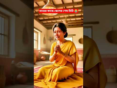 মায়ের কাছে ছেলের শেষ চিঠি 😭 #youtubeshorts #trendingshorts #মহাভাবনারপথে #islamic