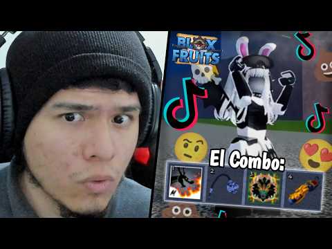 Probando Combos RANCIOS de Tik Tok 🤣 #12 (Blox Fruits)