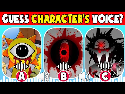 IMPOSSIBLE Guess Phase 1 to Phase 10 SPRUNKI Characters By Their VOICES? 🔊