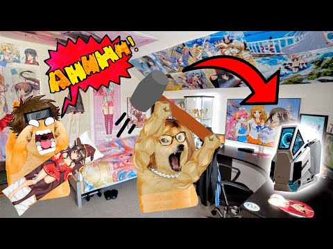 MADRE con DERECHO DESTRUYE mi CUARTO OTAKU - ABRO HILO | ElBilly