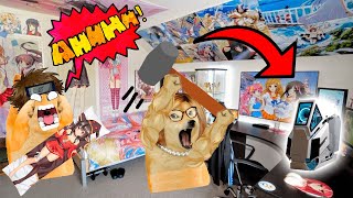 MADRE con DERECHO DESTRUYE mi CUARTO OTAKU - ABRO HILO | ElBilly