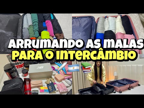 VLOG| arrumando as malas| organizando tudo para o intercâmbio✈️🇦🇷💖✨