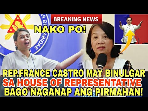 REP.FRANCE CASTRO BAKIT KINILIG AT NATUWA SA IMPEACHMENT NI VP SARA?!