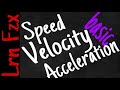 Key Physics Terms: Speed, Velocity, and Acceleration