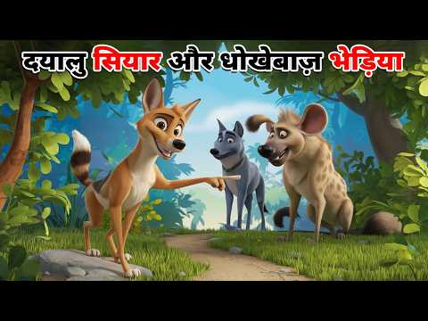 दयालु सियार और धोखेबाज़ भेड़िया | DAYALU SIYAR KI KAHANI | HINDI MORAL STORY | HINDI KAHANI