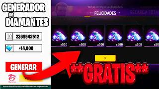 💎GENERADOR  DIAMANTES GRATIS +14,000 en FREE FIRE 2025!🔥 [FUNCIONA] 💎 SIN VERIFICACIÓN HUMANA 💎