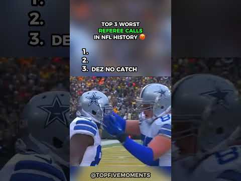 Top 3 WORST Referee Calls in NFL History! #nfl #nflshorts #cfb #cowboys #nflfootball