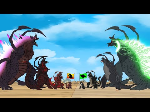 Evolution of Sinister GODZILLA vs Evolution of Sinister SHIN GODZILLA | Godzilla & SHIN Cartoon
