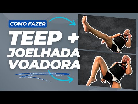 Combo de Muay Thai! Chute Frontal com Joelhada Voadora