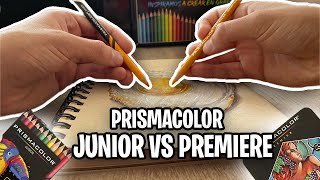Prismacolor JUNIOR VS prismacolor PREMIERE😨| Larry Art