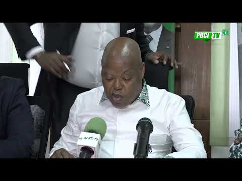 PDCI-RDA:CONFÉRENCE DE PRESSE:DOHO SIMON PORTE-PAROLE ADJOINT DU PDCI DÉPEINT LES DÉRIVES DU POUVOIR