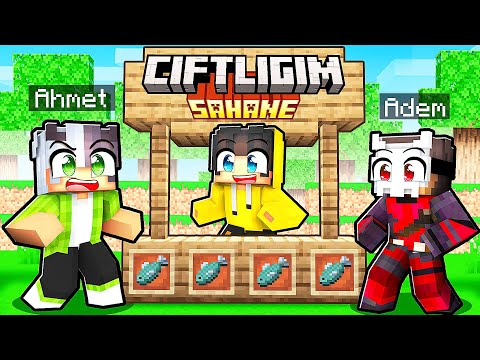 NEDEN Çiftliğimizde Balıkçı Dükkanı Açıp Arkadaşımı Trolledim? 🐟 | Minecraft #ÇiftliğimŞahane