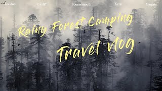 Hiking in the mountains and camping in the rain，Listen to the sound of rain and fall asleep soundly