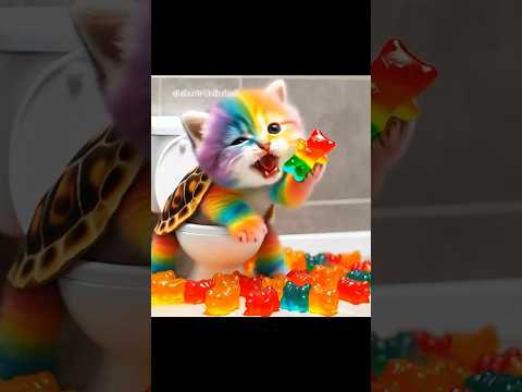 টমি এখন হাগতে বসেও জেলি চকলেট খায় 😰🤮😨#cat #catlover #funny #story #shorts #shortsfeed