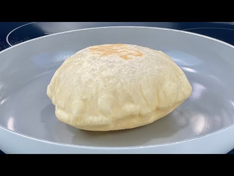 J'ai enfin trouvé la technique ultime pour faire gonfler mes PAINS PITA À LA POÊLE 👩🏻‍🍳