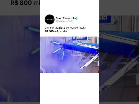 O MAIOR LAVA JATO DO MUNDO FATURA R$800 MIL POR DIA!