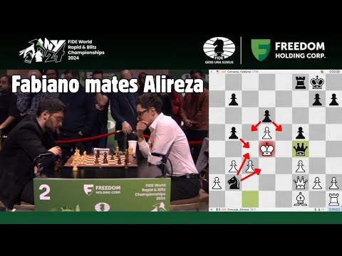 Caruana checkmates Firouzja! | Firouzja 0-1 Caruana | 2024 FIDE World Blitz Championship