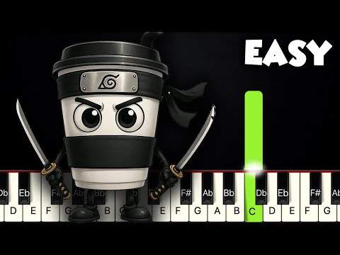 Cappuccino Assassino | EASY PIANO TUTORIAL + SHEET MUSIC by Betacustic