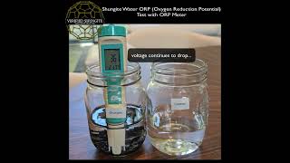 Shungite Water ORP Test Showing Anti-Oxidant Conversion