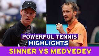 Jannik Sinner Vs Daniil Medvedev - Powerful Tennis Highlights Before Rome 2026