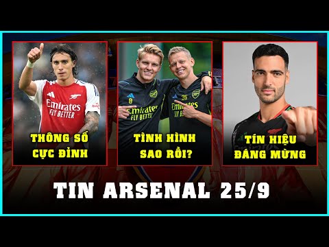 TIN ARSENAL 25/9: MERINO BÁO TIN VUI, CALAFIORI RA MẮT ẤN TƯỢNG