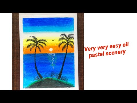 Simple and very easy scenery drawing 💥🔥❤️ |step by step