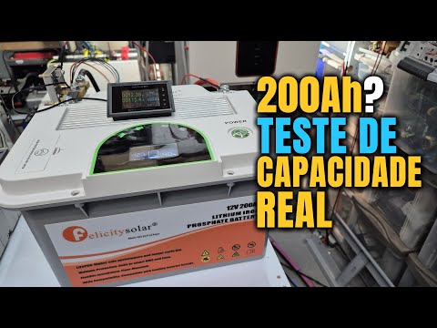 Bateria 12V 200Ah Felicity Solar: Veja o Teste de Capacidade Real!