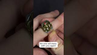 🔔 Russian Roulette Bullet-Shaped Self-Defense Ring - Product Link in Bio ( # 2370 ) ‪