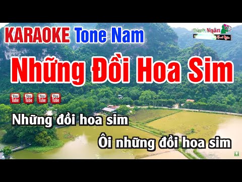 Những Đồi Hoa Sim Karaoke Tone Nam – Nhạc Sống Thanh Ngân