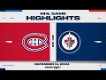 NHL Highlights  Canadiens vs. Jets - December 14, 2024