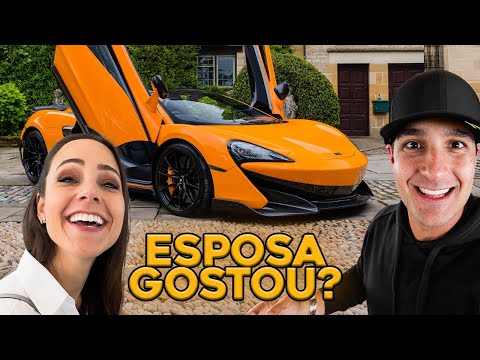 ENCONTRO DE CARROS EXÓTICOS 🇺🇸 COM A ESPOSA * FERRARI - MCLAREN - LAMBORGHINI *