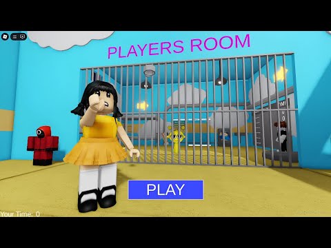 🦑 NEW BARRY SQUID GAME 3 ESCAPE #roblox #scarryobby